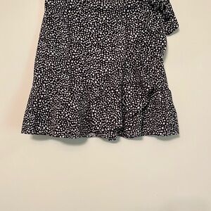 Black and White Polka Dot Skirt